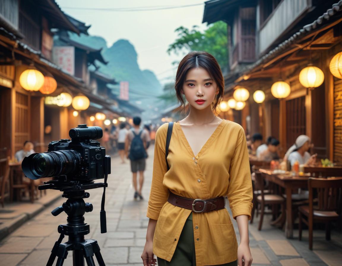 นักสร้างไทย ในพื้นที่สร้างสรรค์ ใช้ AI ฟรี สร้าง ภาพ บน แล็ปท็อป แท็บเล็ต แสงเช้า โต๊ะ ไม้