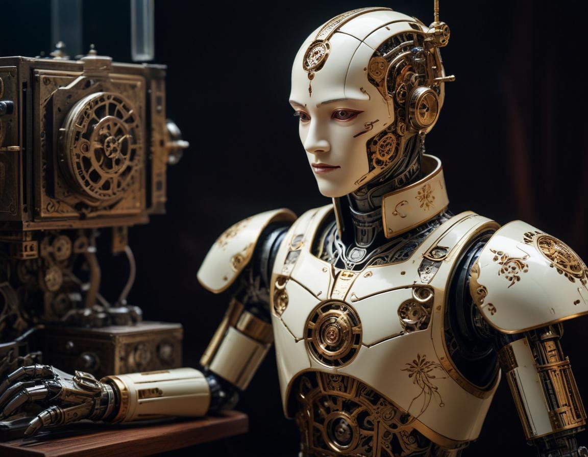 ตัวอย่าง หุ่นยนต์อัตโนมัติ สมัยใหม่ แสดง การยืนยัน ใบหน้า Face ID และ การช็อปปิ้ง ใน ชีวิตประจำวัน